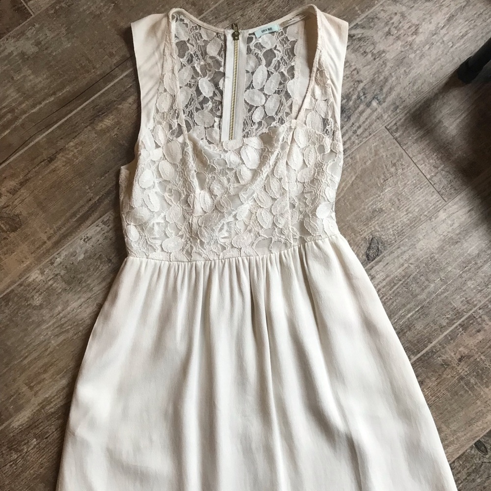 Kimchi Blue (urban outfitters) lace ivory dress